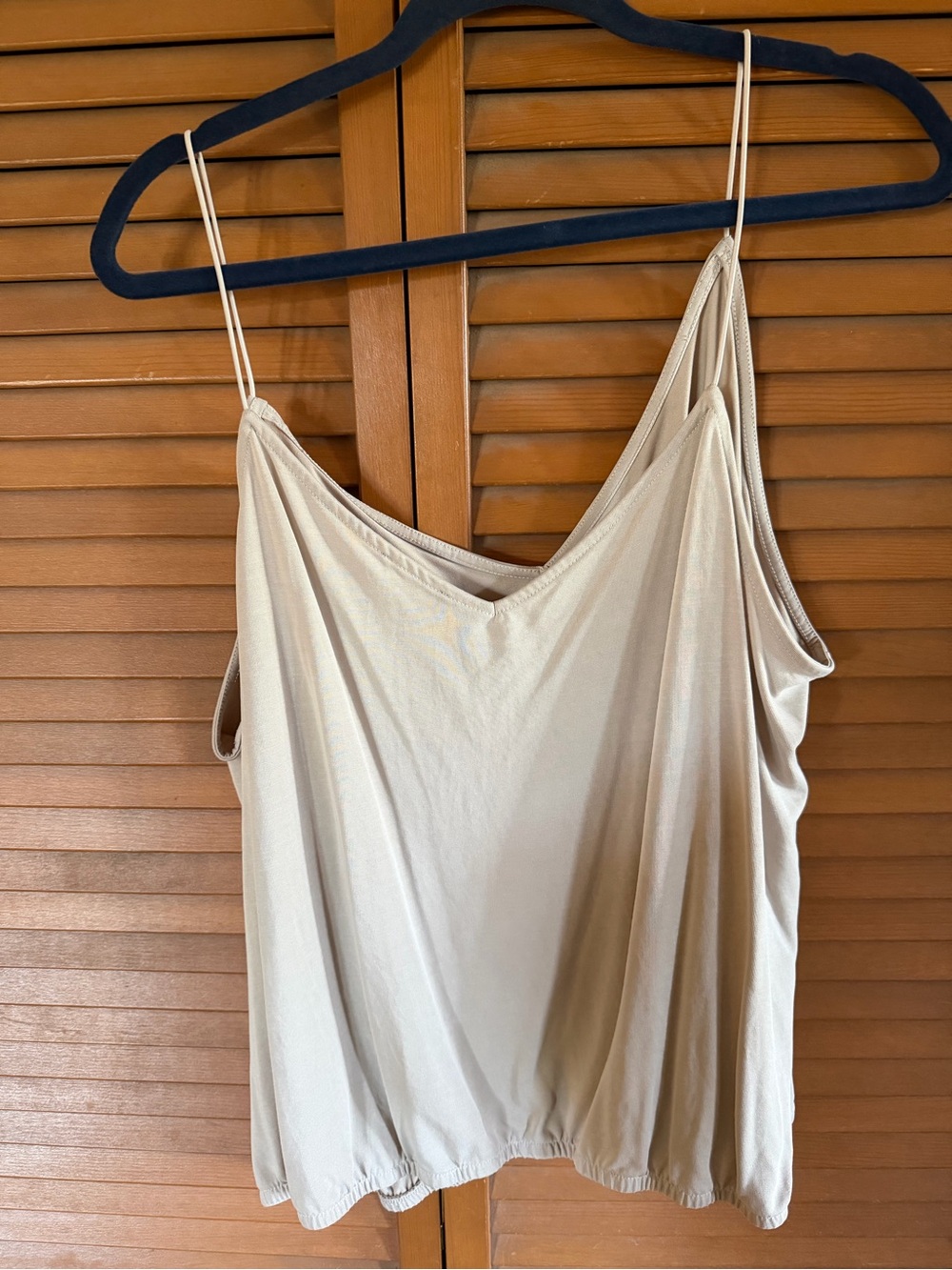 Express Beige Spaghetti Strap V-Neck Cami - Picture 3 of 3